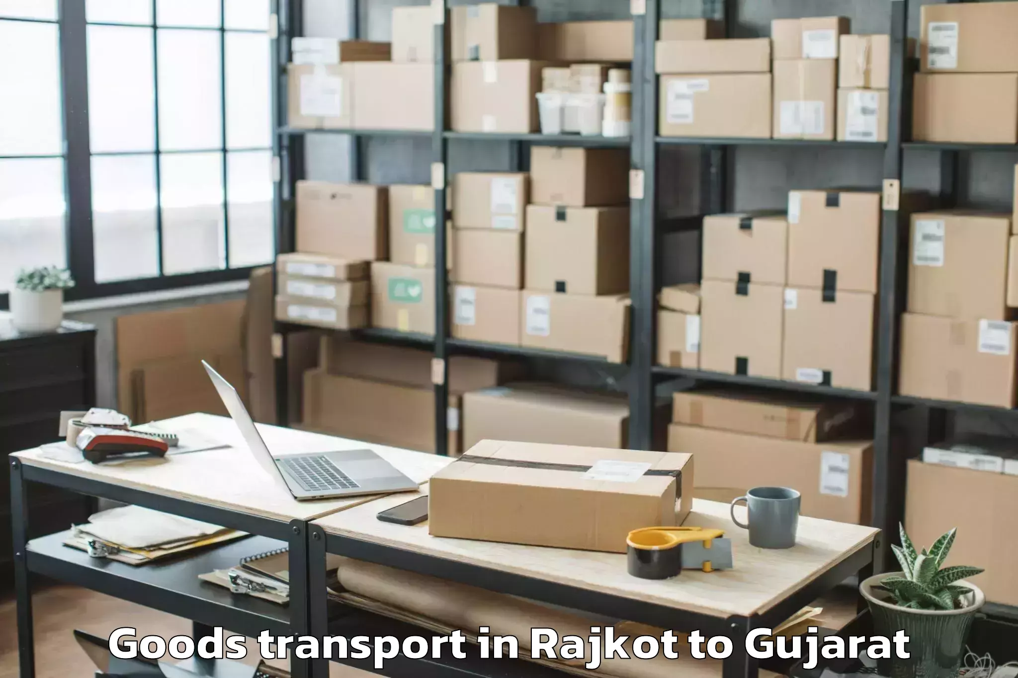 Get Rajkot to Bansda Goods Transport